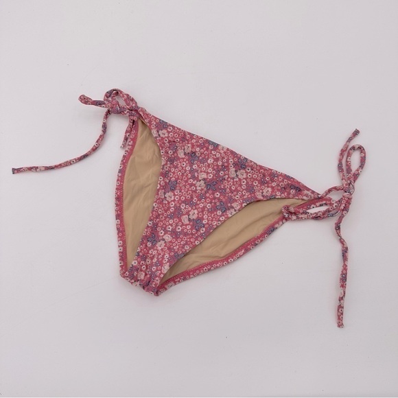 Spell Poppy Pink Floral Bikini Bottom Size Small - Picture 2 of 5